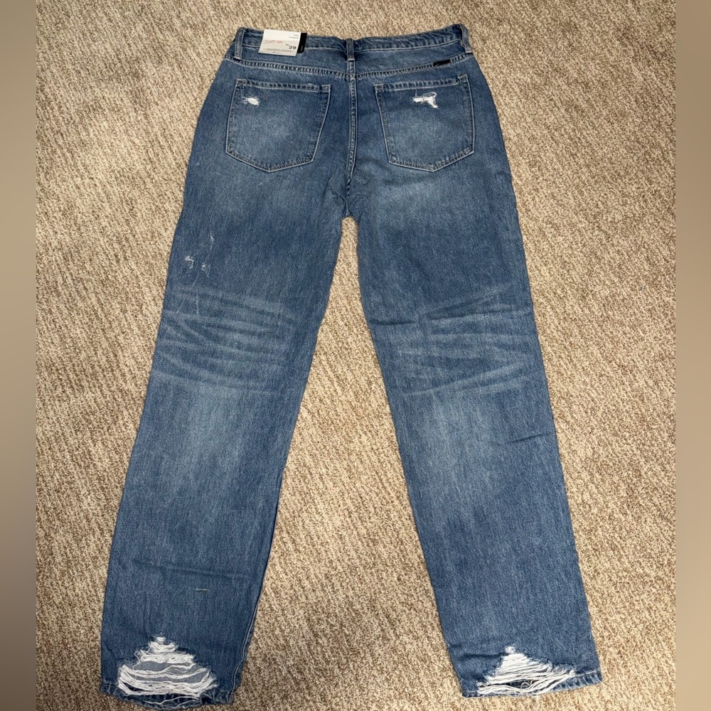 KanCan Ripped Blue Boyfriend Jeans - Picture 4 of 5